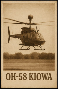 OH-58 Kiowa Helicopter Poster