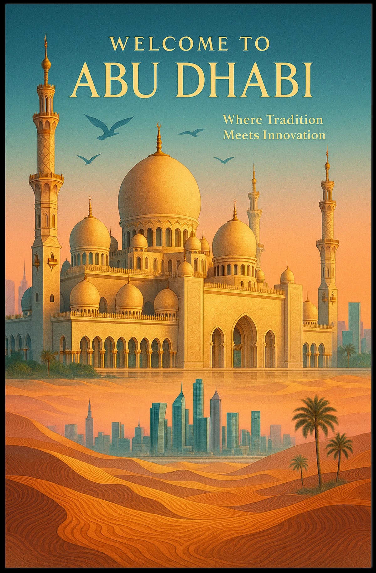 Welcome To Abu Dhabi Poster