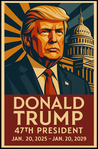 Donald Trump Visionary of The American Dreams Poster