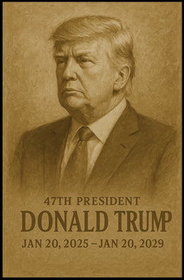 Donald Trump 47th President Poster