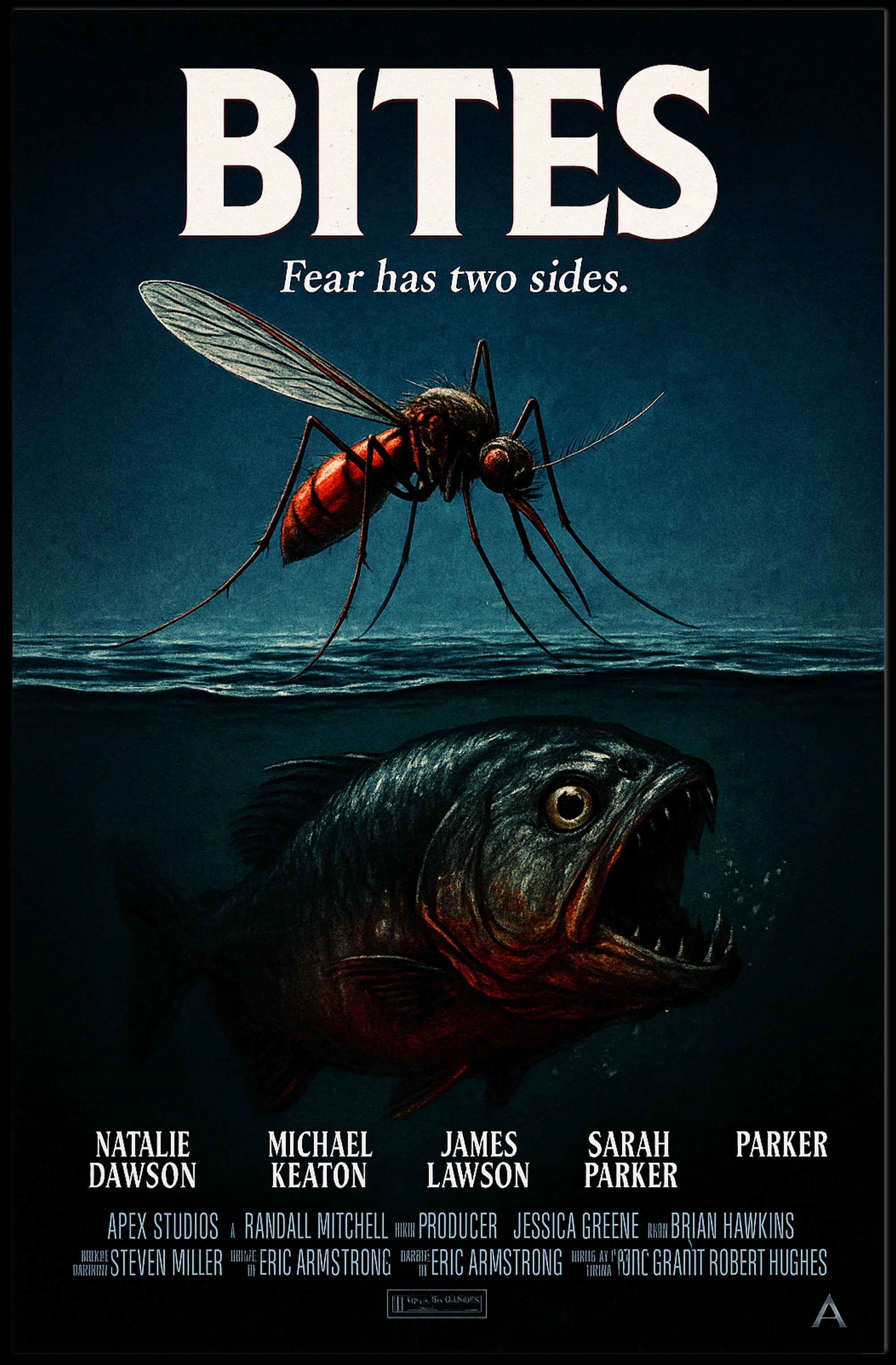 Bites Fear Has Two Sides Poster PosterGoat