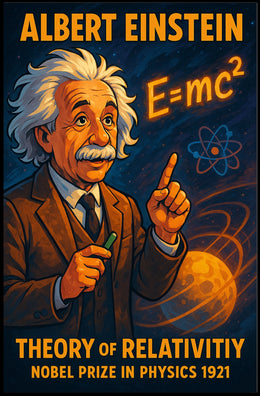 Einstein Vintage Nobel Physics Poster