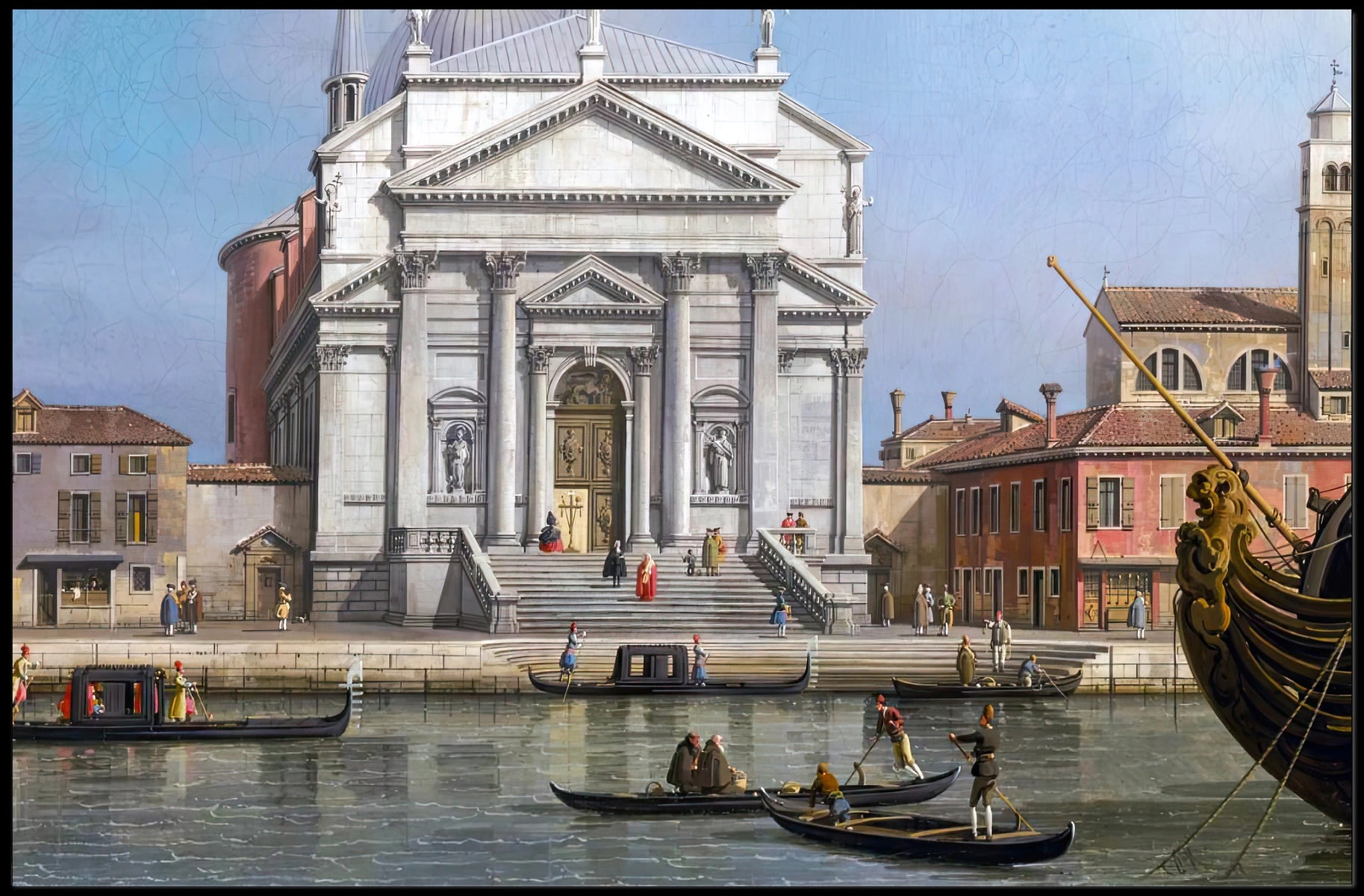 Venetian Canal Scene Cultural or Heritage Poster