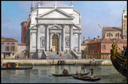 Venetian Canal Scene Cultural or Heritage Poster