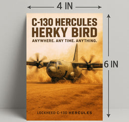 C-130 Hercules Herky Bird Poster PosterGoat