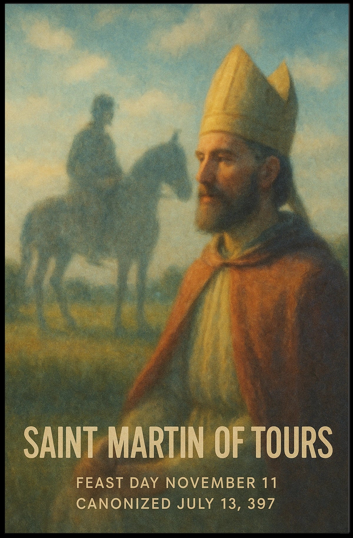 Saint Martin Of Tours Poster