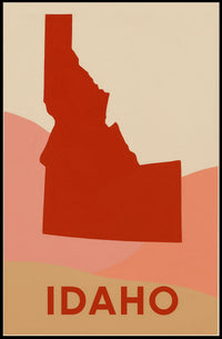 Idaho Silhouette Poster