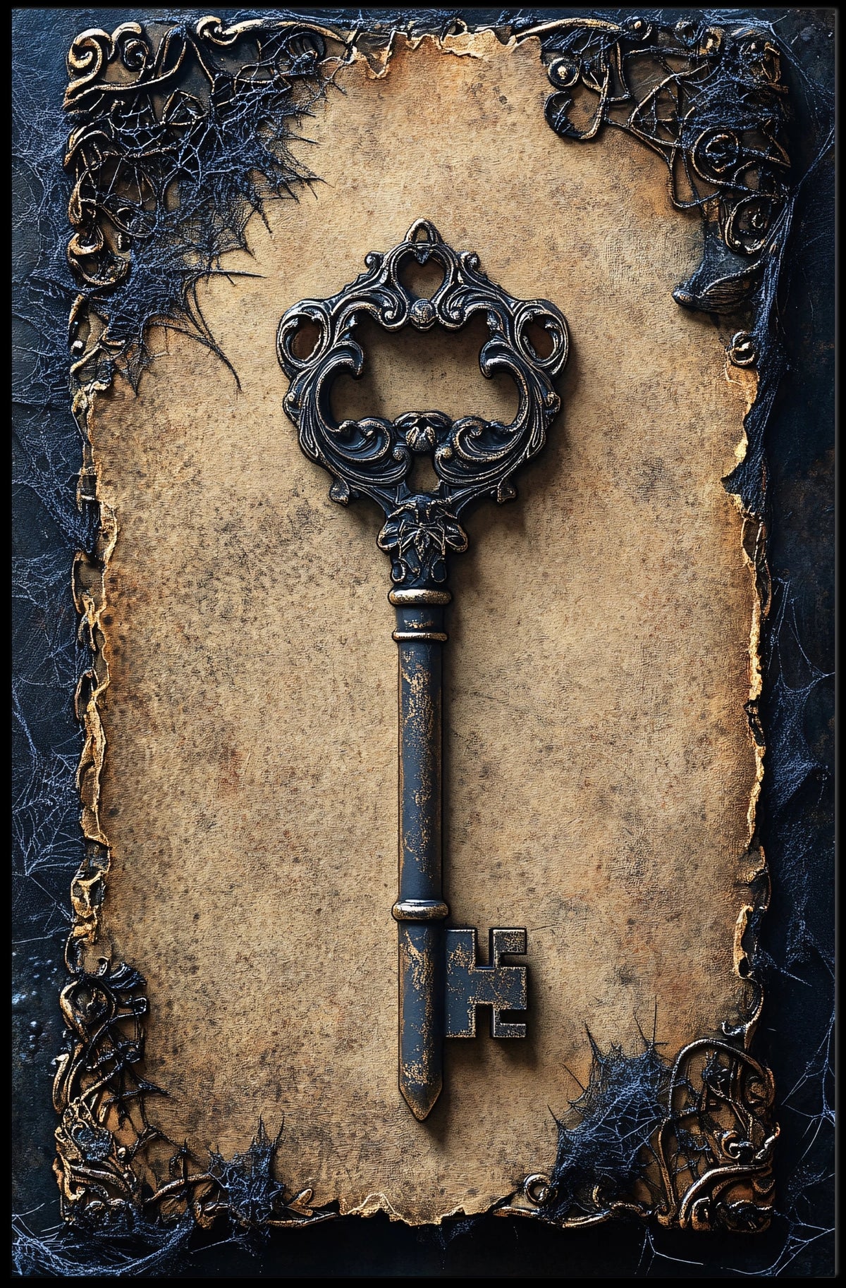 Antique Gothic Key Art Print Poster