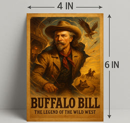 Buffalo Bill Wild West Adventure Poster Wall Art Print