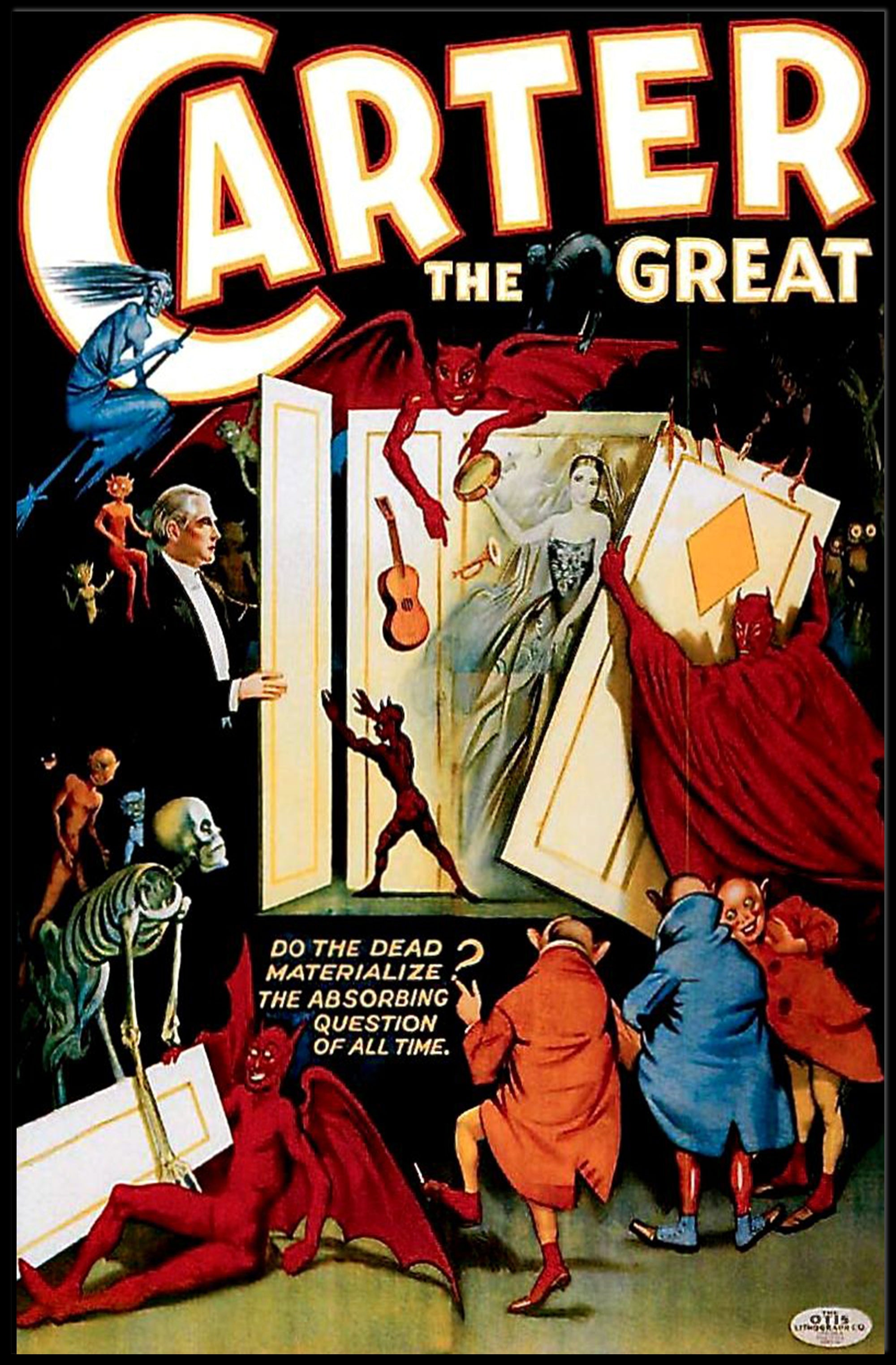Carter the Great Magic Show Vintage Art Poster