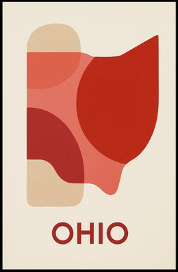 Ohio Abstract Art Poster
