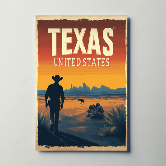 Texas Vintage Poster
