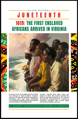 Black History Arrival Commemorative Art Print - Heritage Poster