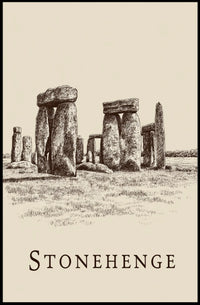 Stonehenge Illustration Poster