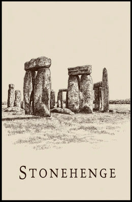Stonehenge Illustration Poster