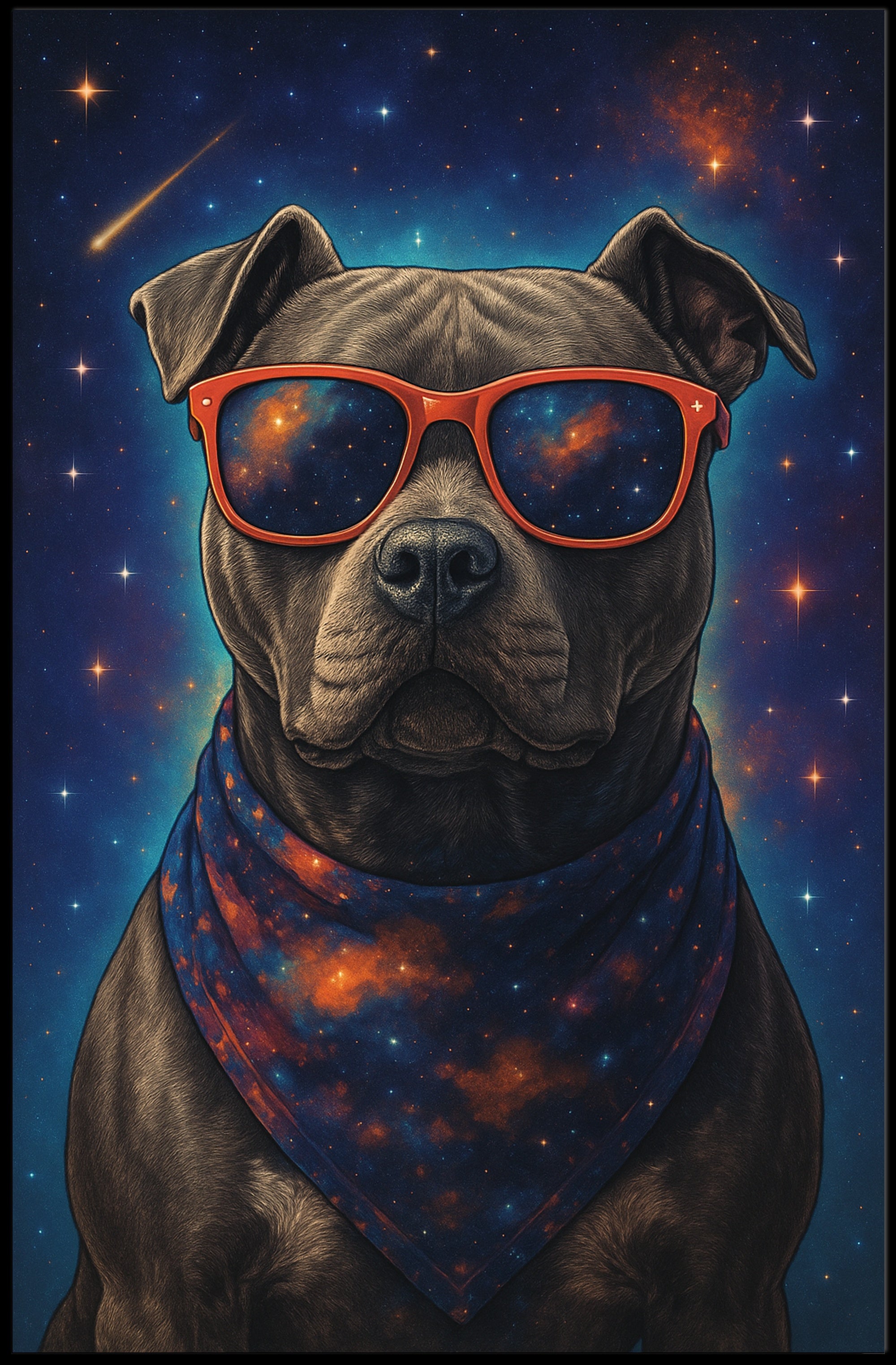 Cosmic Canine Wall Art Print for Dog Lovers