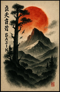 Majestic Mountain Basin Poster