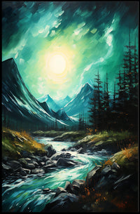 Scenic River Landscape National Park Poster