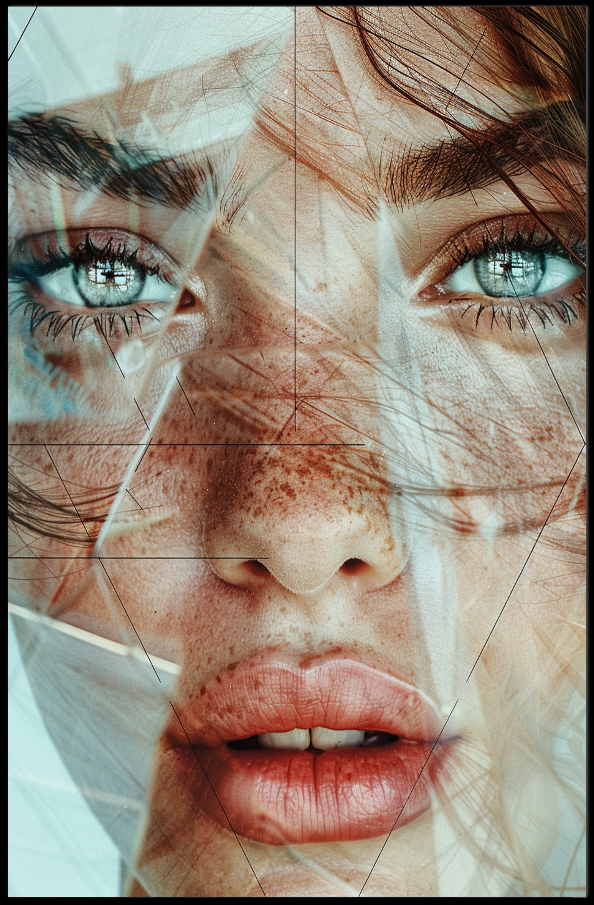 Mystical Hooded Figure in Enchanted Forest Poster PosterGoat