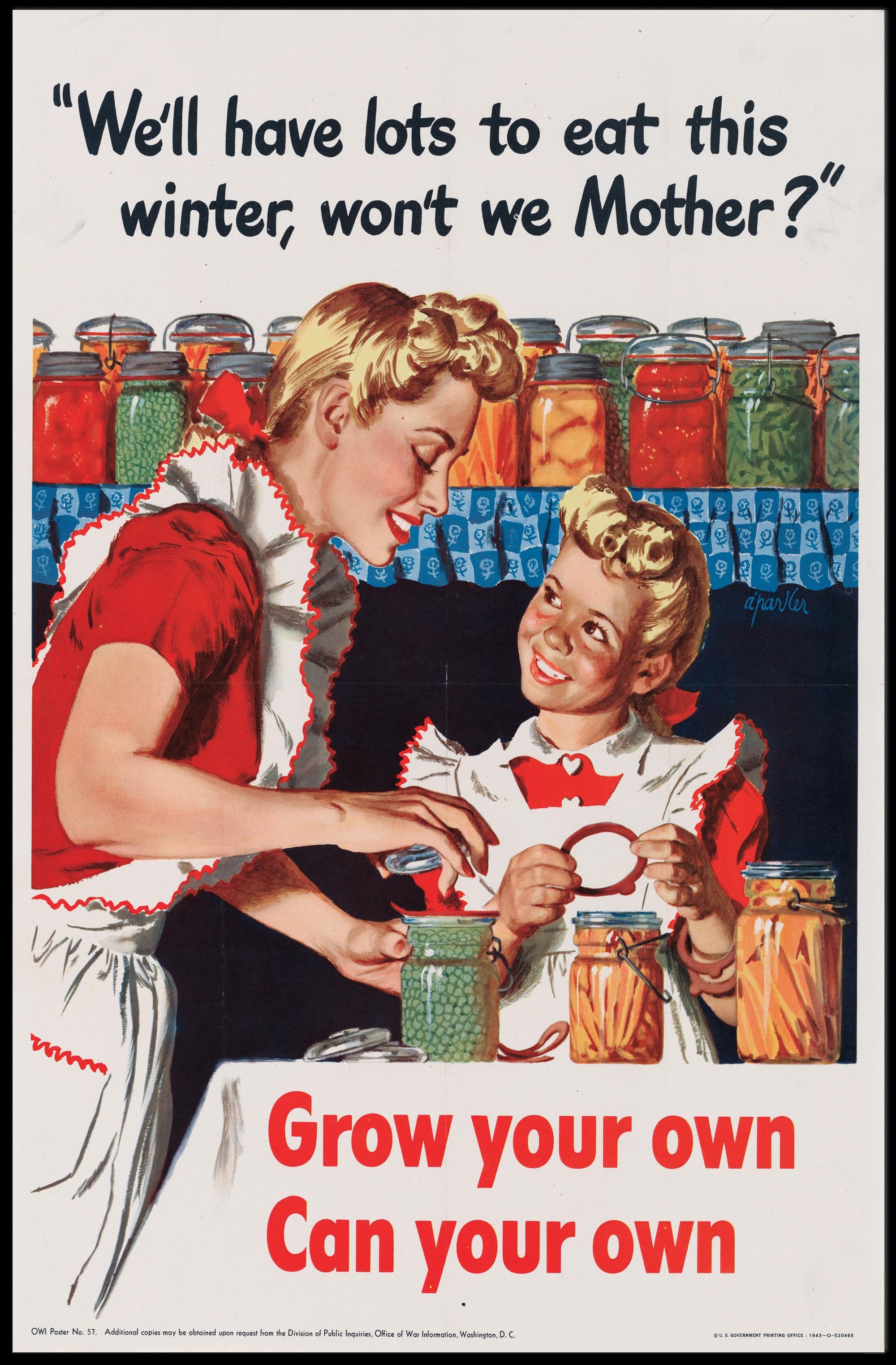 Home Canning Vintage Art: WWII Propaganda Poster