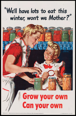 Home Canning Vintage Art: WWII Propaganda Poster PosterGoat