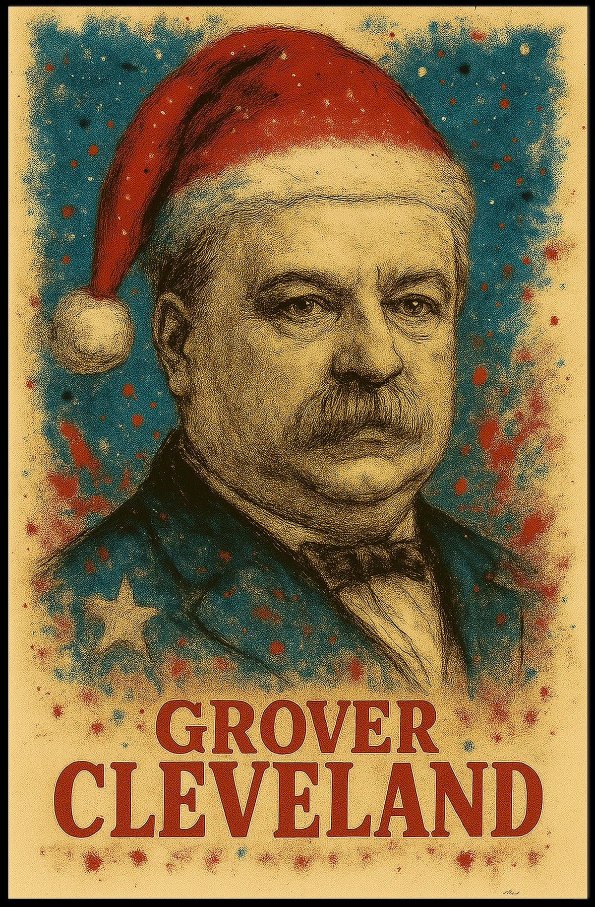 Grover Cleveland 22nd President of the United States Christmas SeriesPoster