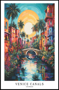 Venice Canals Los Angeles Poster
