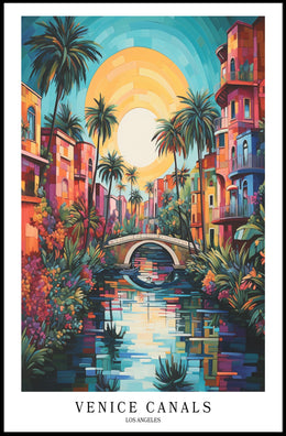 Venice Canals Los Angeles Poster