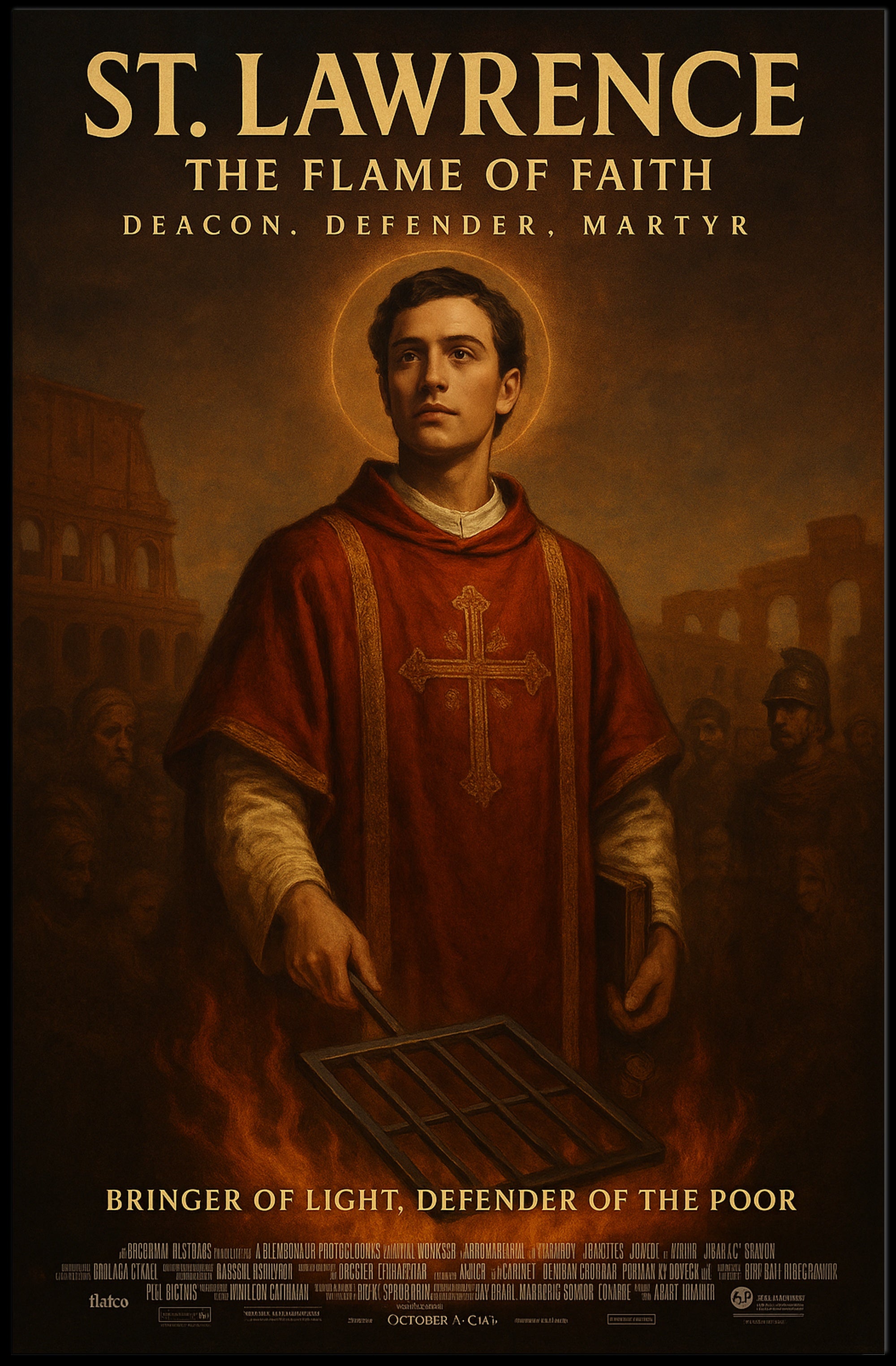 St. Lawrence The Flame Of Faith Poster