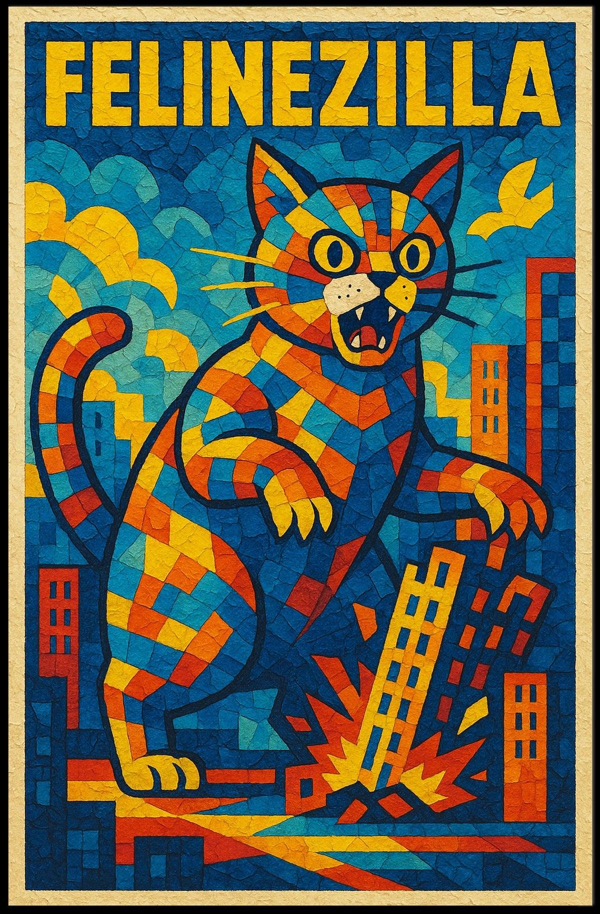 Felinezilla Poster