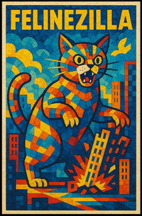 Felinezilla Poster