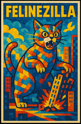 Felinezilla Poster