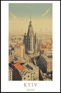 Kyiv Cityscape Poster PosterGoat