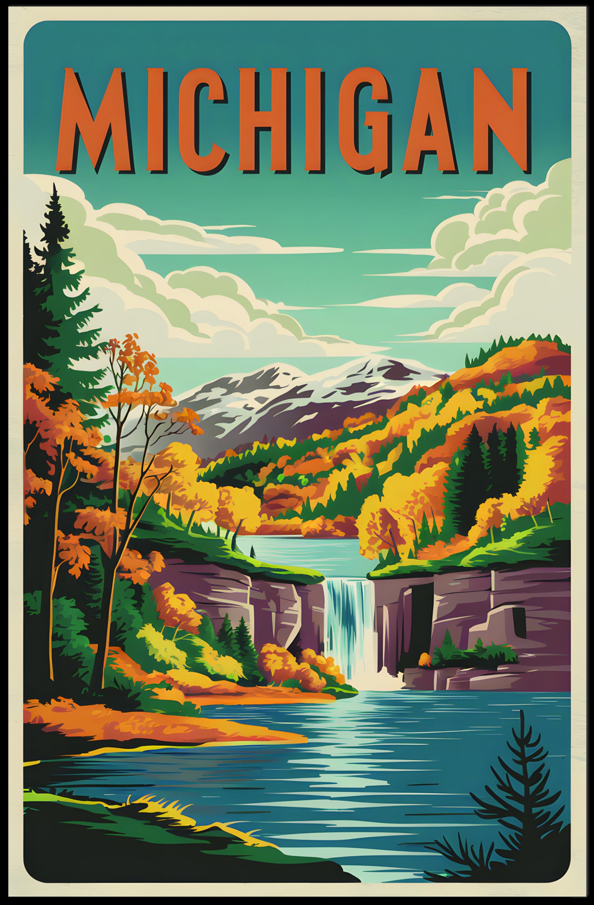 Michigan's Scenic Beauty Poster