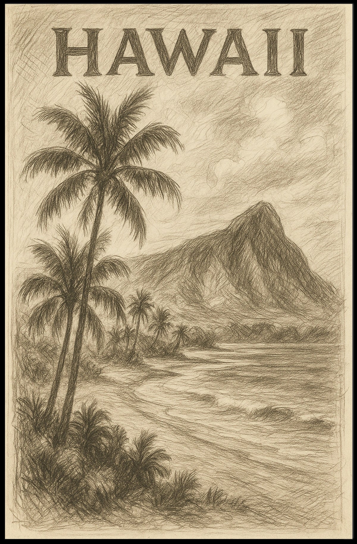 Hawaii Tropical Paradise Poster