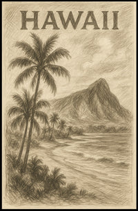 Hawaii Tropical Paradise Poster