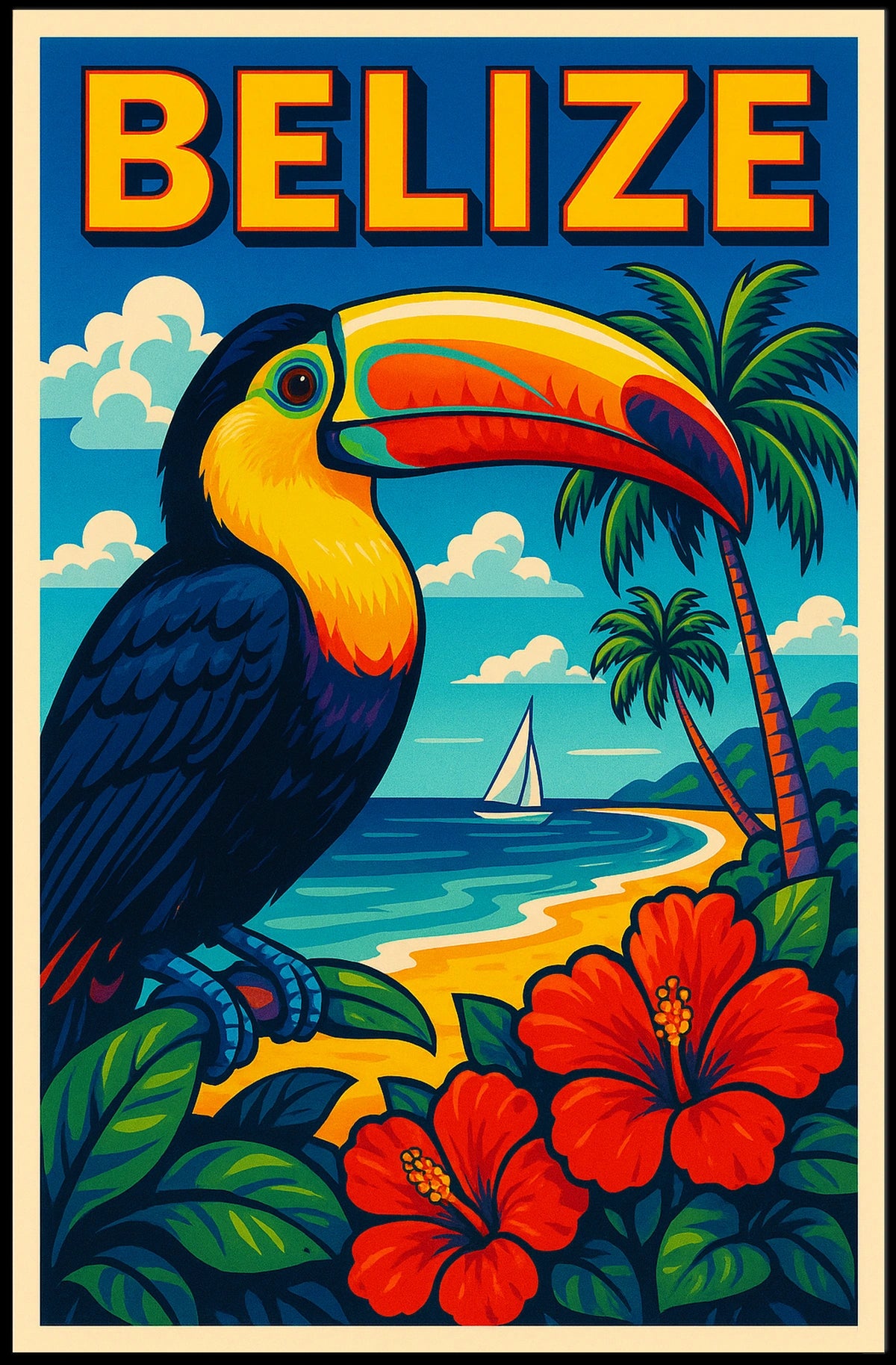 Belize Tropical Paradise Poster