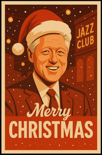 Merry Christmas at the Jazz Club Poster