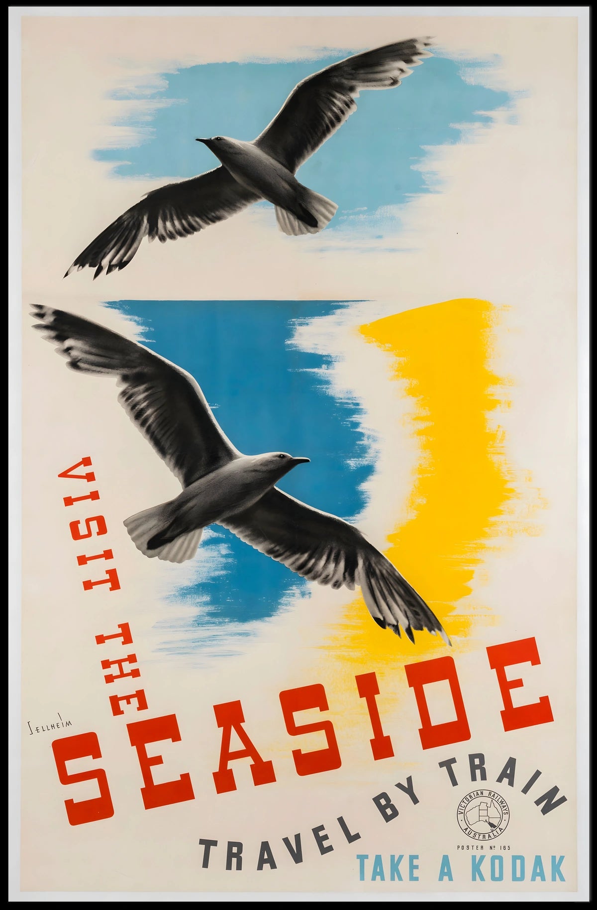 Visit The Seaside Poster