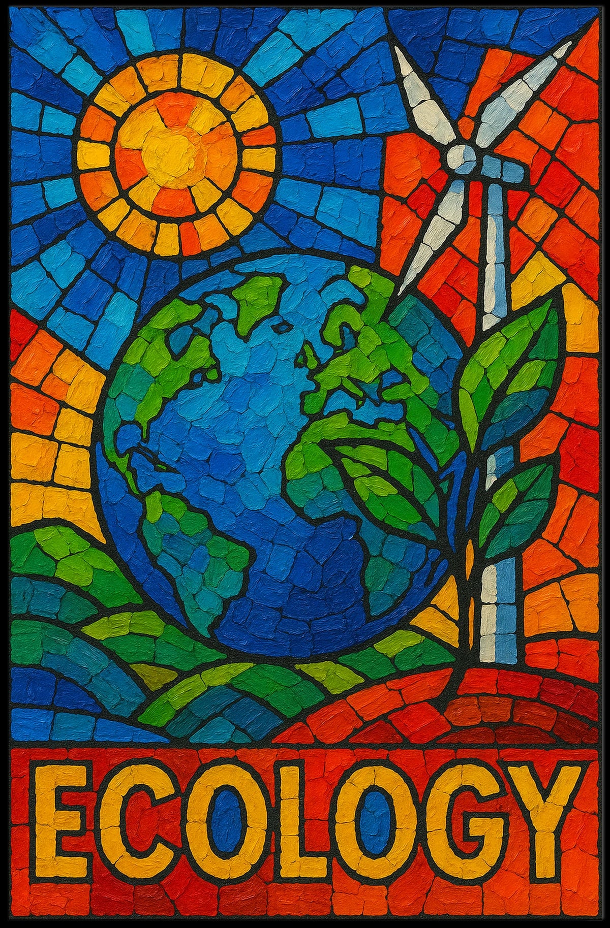 Ecology Mosaic Poster