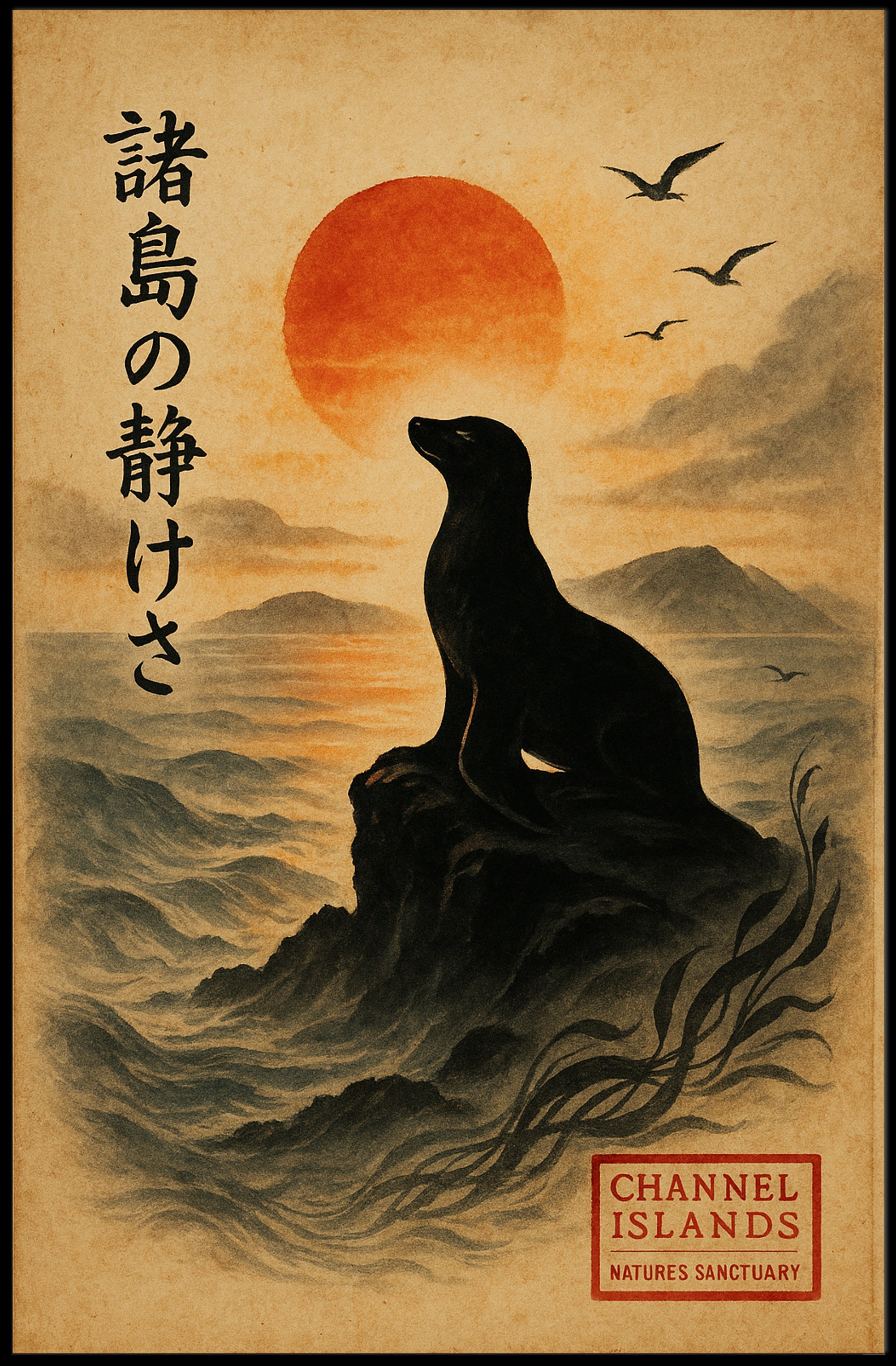 Tranquility of the Channel Islands Poster