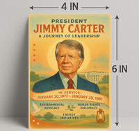 Jimmy Carter Leadership Journey Poster Wall Art PosterGoat