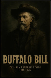 Buffalo Bill Vintage American West Heritage Poster