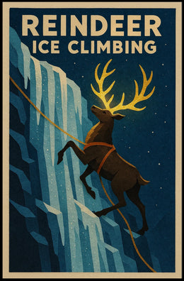 Reindeer Ice Climbing Adventure Poster