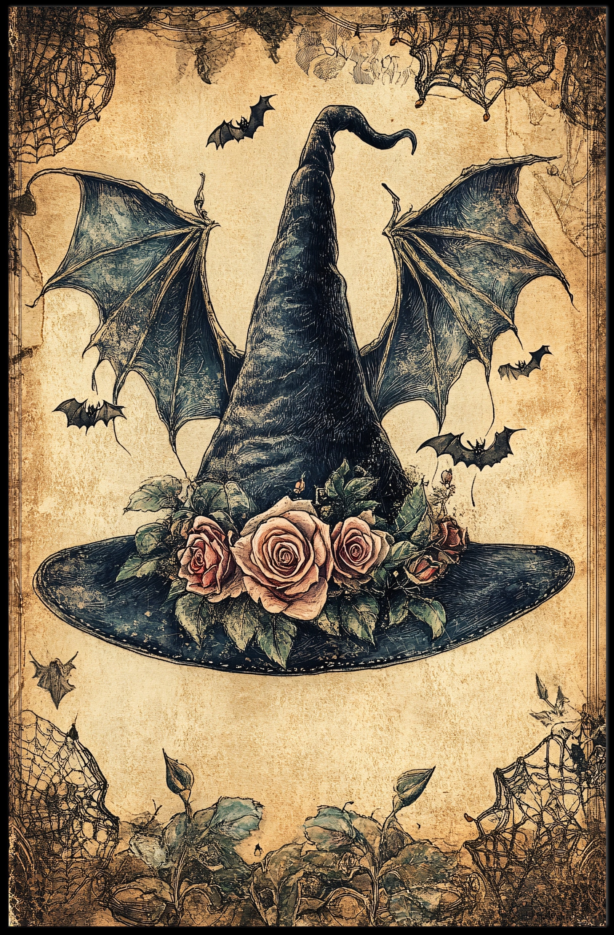 Enchanted WitchS Hat Poster