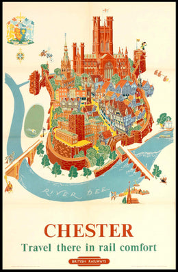 Chester Travel Poster: British Railways Vintage Adventure PosterGoat