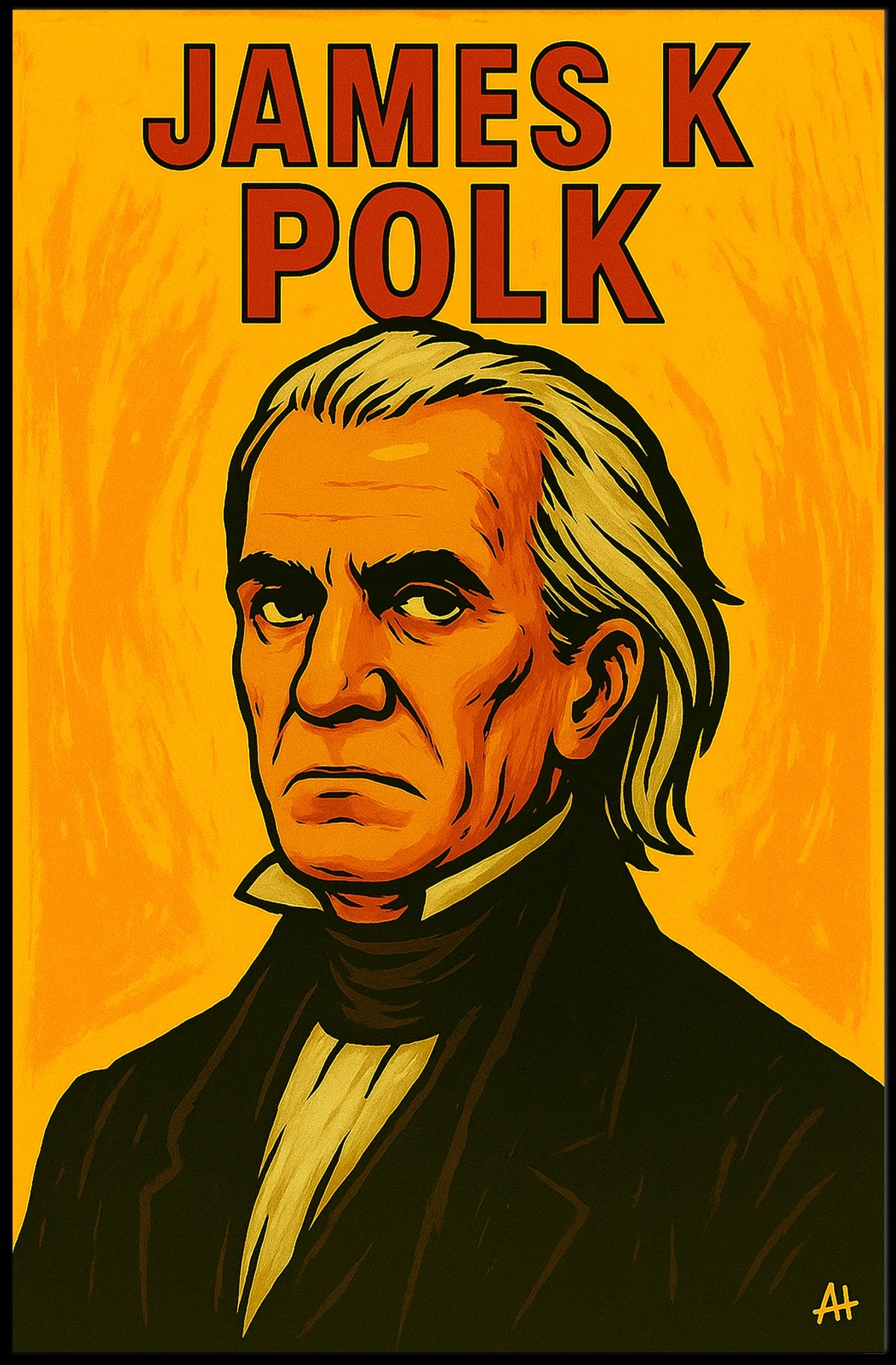James Polk Vintage Scenic Decor Lovers Poster