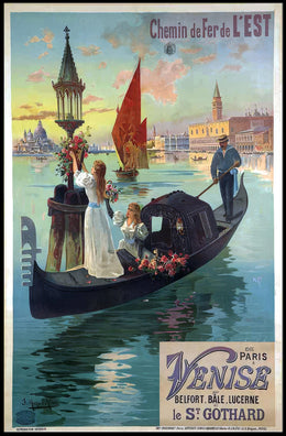 Chemin De Fer De LEst Journey To Poster