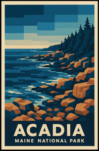 Acadia National Park Poster
