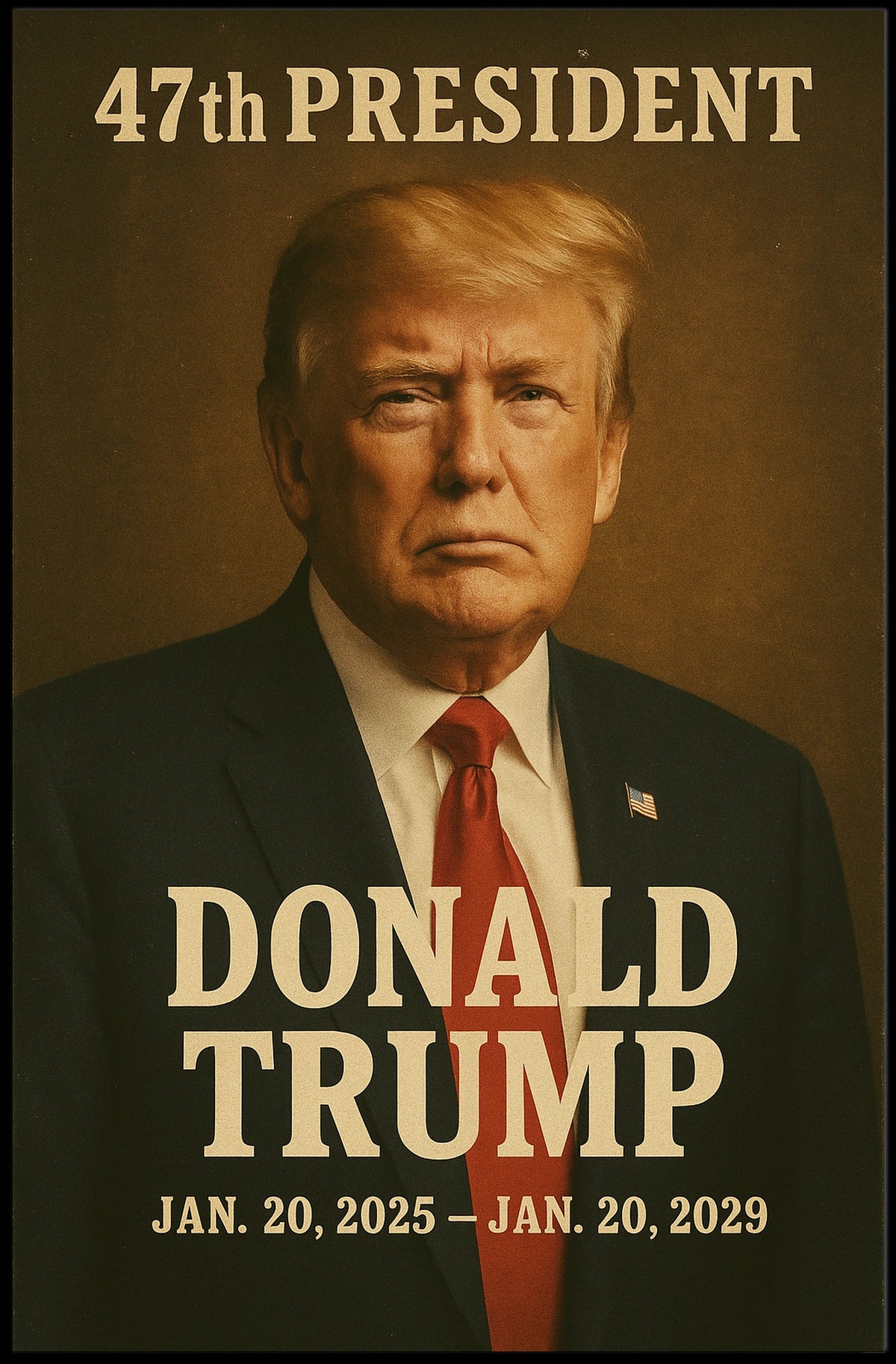 Donald Trump Visionary Leader Photography Realism Patriotic Collector Tribute Edition Poster